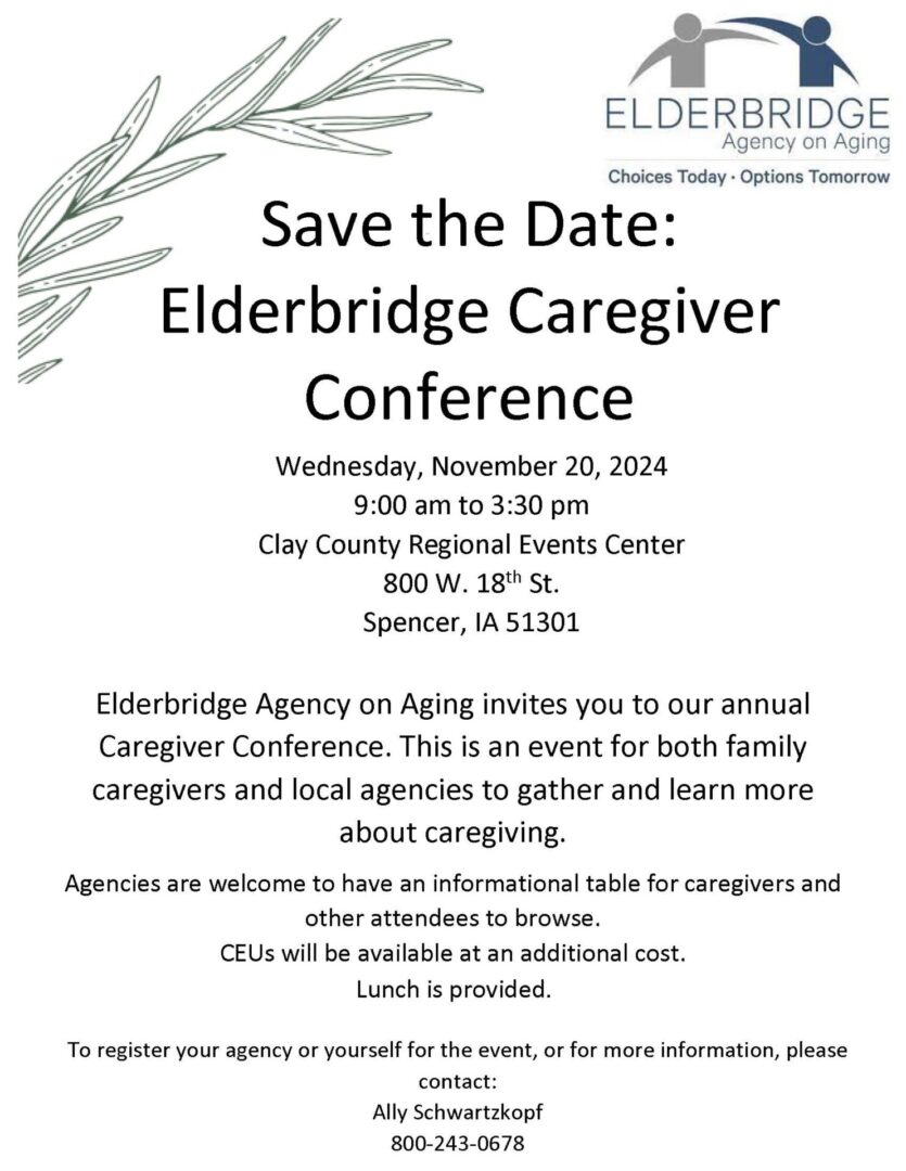 Elderbridge Caregiver Conference Save the Date